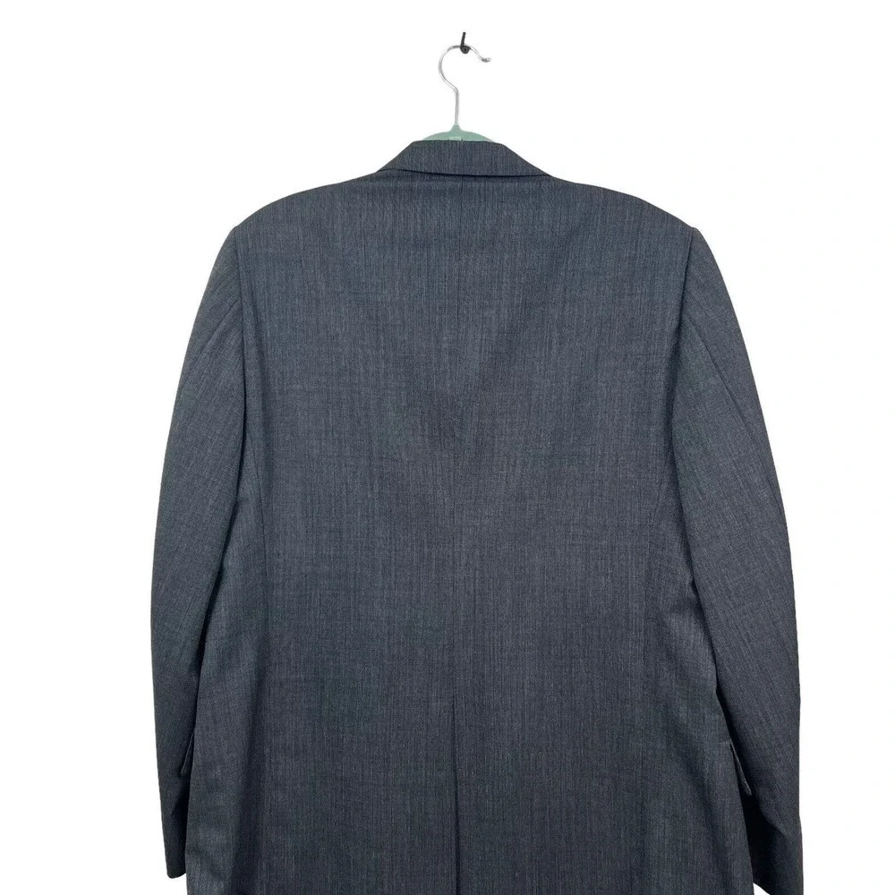 Brooks Brothers Wool Suit Blazer Sport Coat Men Lined Single Vent Gray Size 46L*